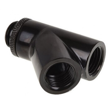 Alphacool Y-Conector 45º Giratorio G1/4 Rosca Exterior a 2x G1/4 Rosca Interior Negro Alphacool Y-Conector 45º Giratorio G1/4 Rosca Exterior a 2x G1/4 Rosca Interior Negro