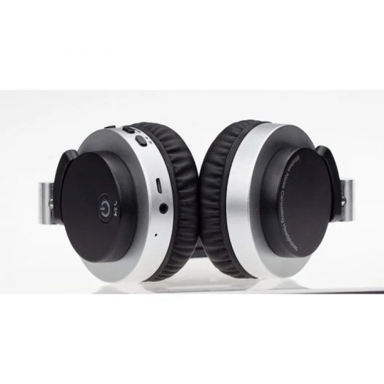 Denver BTN206 Auriculares Bluetooth Plata-Negro