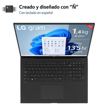 Portátil LG gram 17Z90R-E.AD78B Intel Evo Core i7-1360P/32GB/1TB SSD/RTX 3050/17" Portátil LG gram 17Z90R-E.AD78B Intel Evo Core i7-1360P/32GB/1TB SSD/RTX 3050/17"
