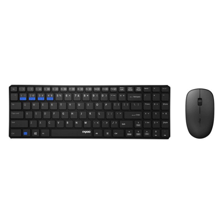 Rapoo 9300M Teclado+Ratón Inalámbrico Advanced Combo Negro