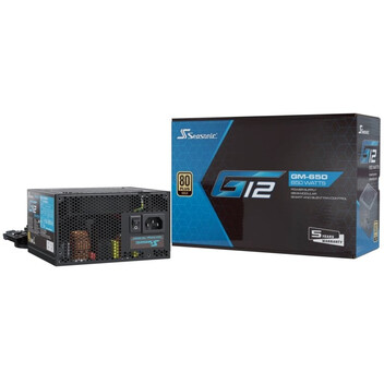 Fuente Alimentación Seasonic G12 GM-650 2024 650W 80 Plus Gold Semimodular
