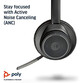 Plantronics Voyager Focus UC-M Auriculares Inalámbricos con Soporte Negro Plantronics Voyager Focus UC-M Auriculares Inalámbricos con Soporte Negro
