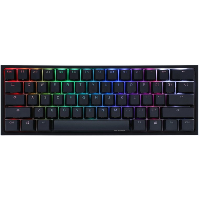 Ducky ONE 2 PRO Classic Mini 60% Kailh Red RGB PBT Teclado Mecánico Negro