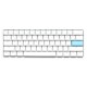 Ducky ONE 2 PRO Classic Mini 60% Pure White Kailh Red RGB PBT Teclado Mecánico Blanco