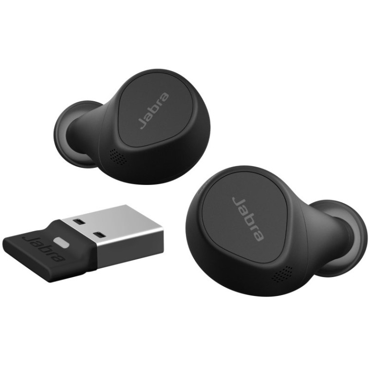 Jabra Evolve2 Buds USB-A UC Auriculares Bluetooth Negros