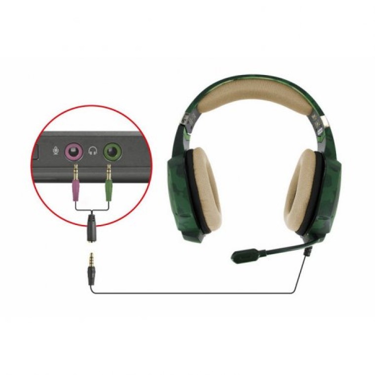 Trust GXT 322C Auriculares con Micrófono Camuflaje