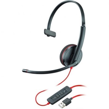 Poly Blackwire 3210 Auricular con Micrófono USB Negro Poly Blackwire 3210 Auricular con Micrófono USB Negro