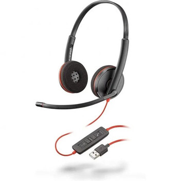 Poly Blackwire 3220 Auriculares con Micrófono USB Negros Poly Blackwire 3220 Auriculares con Micrófono USB Negros