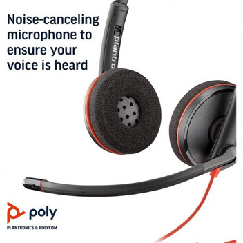 Poly Blackwire 3220 Auriculares con Micrófono USB Negros Poly Blackwire 3220 Auriculares con Micrófono USB Negros