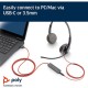 Poly Blackwire C3225 Auriculares USB-C para Centro de Llamadas