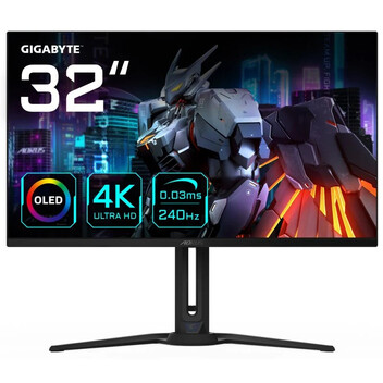 Monitor Gigabyte AORUS FO32U2 31.5" QD-OLED UltraHD 4K 240Hz FreeSync Premium