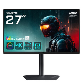 Monitor Gigabyte MO27U2 27" 4K 240Hz QD-OLED 0.03ms HDR400 G-Sync FreeSync Premium Pro Monitor Gigabyte MO27U2 27" 4K 240Hz QD-OLED 0.03ms HDR400 G-Sync FreeSync Premium Pro