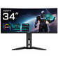 Monitor Gigabyte MO34WQ2BT 34" QD-OLED UltraWide QHD 240Hz FreeSync Premium Pro Curva Monitor Gigabyte MO34WQ2BT 34" QD-OLED UltraWide QHD 240Hz FreeSync Premium Pro Curva