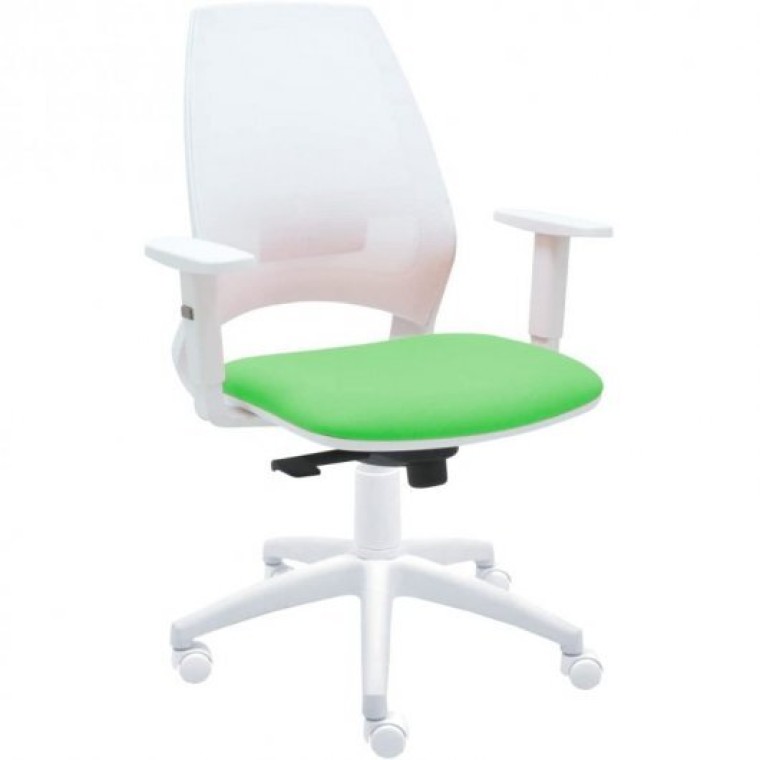 La Silla de Claudia 4U Silla Ergonómica Profesional Para Oficina Brazos Regulables Respaldo Malla Ve