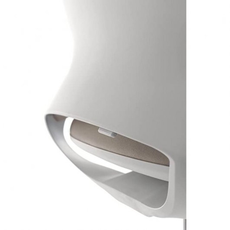 La Silla de Claudia 4U Silla Ergonómica Blanca Profesional Para Oficina Brazos Regulables Cabezal Mo