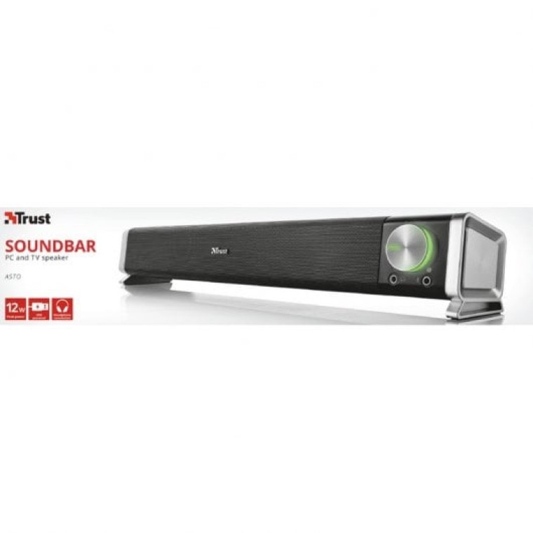 Trust Asto Barra de Sonido 6W Negra