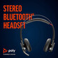 Poly Voyager Focus UC Auriculares Inalámbricos con Cancelación de Ruido Activa Negros
