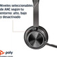Poly Voyager Focus 2 UC Auriculares USB-A/Bluetooth Negros