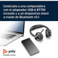 Poly Voyager Focus 2 UC Auriculares USB-A/Bluetooth Negros