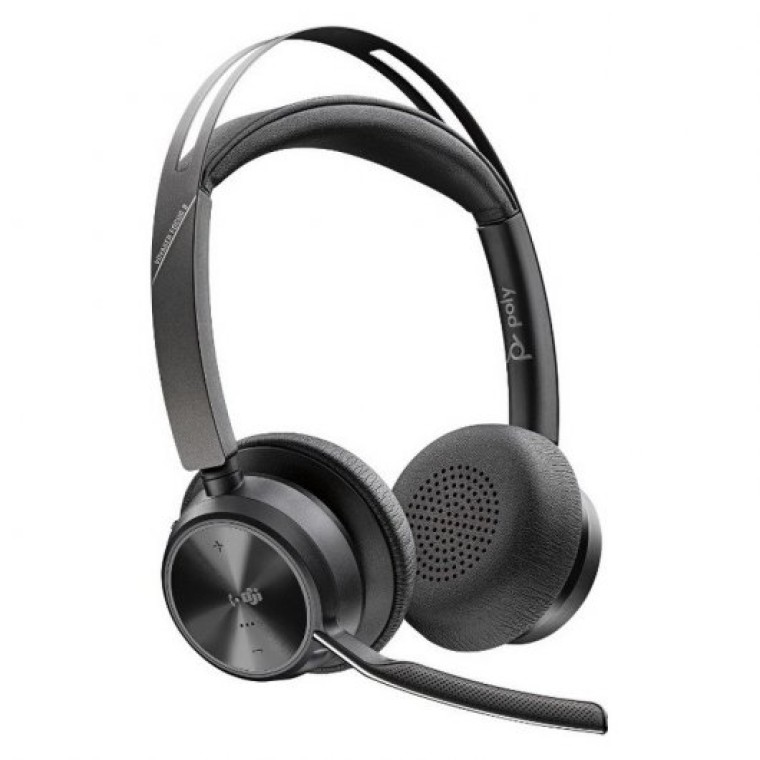 Poly Voyager Focus 2 UC Auriculares USB-A/Bluetooth con Certificación Microsoft Teams Negros