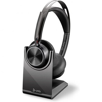 Poly Voyager Focus 2 UC Auriculares Inalámbricos con Soporte Negro Poly Voyager Focus 2 UC Auriculares Inalámbricos con Soporte Negro