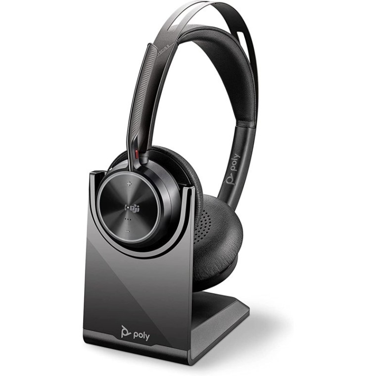 Poly Voyager Focus 2 UC Auriculares Inalámbricos USB-C para Centro de Llamadas