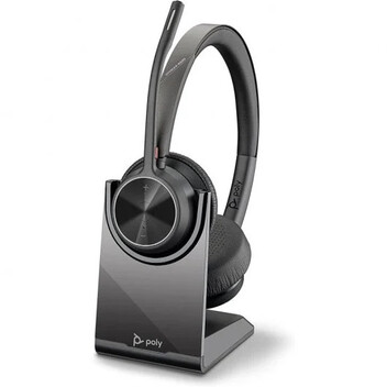Poly Voyager 4320 UC Auriculares Inalámbricos con Base de Carga Negros Poly Voyager 4320 UC Auriculares Inalámbricos con Base de Carga Negros