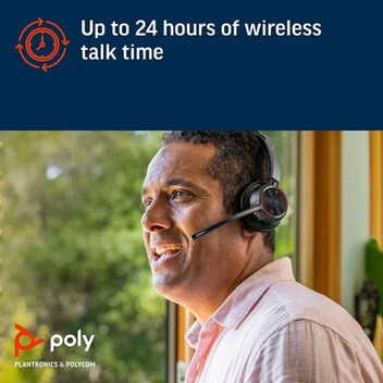 Poly Voyager 4320 UC Auriculares Inalámbricos con Base de Carga Negros Poly Voyager 4320 UC Auriculares Inalámbricos con Base de Carga Negros