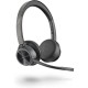 Poly Voyager 4320 UC Auriculares Inalámbricos Negros