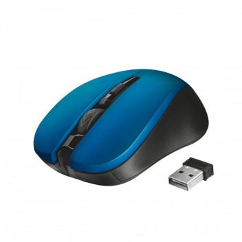 Trust Mydo Silent Click Ratón Inalámbrico Óptico 1800DPI Azul Trust Mydo Silent Click Ratón Inalámbrico Óptico 1800DPI Azul