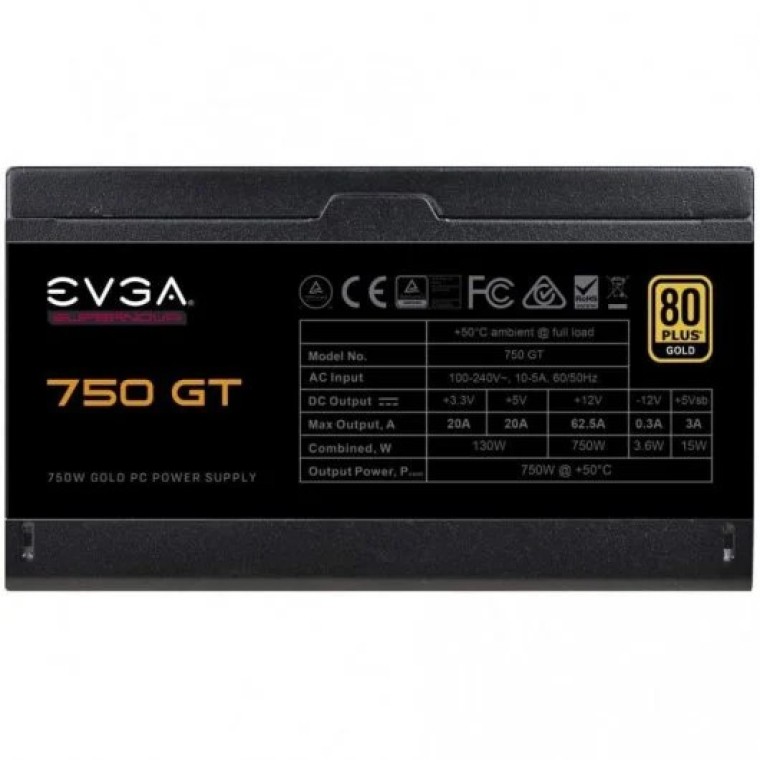 EVGA Supernova 750 GT 750W 80 Plus Gold Modular