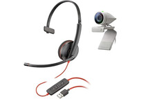 Plantronics Kit Poly Studio P5 Auricular Blackwire 3210 + Webcam Studio P5 1080P