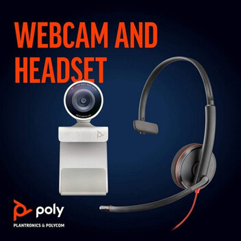 Plantronics Kit Poly Studio P5 Auricular Blackwire 3210 + Webcam Studio P5 1080P Plantronics Kit Poly Studio P5 Auricular Blackwire 3210 + Webcam Studio P5 1080P