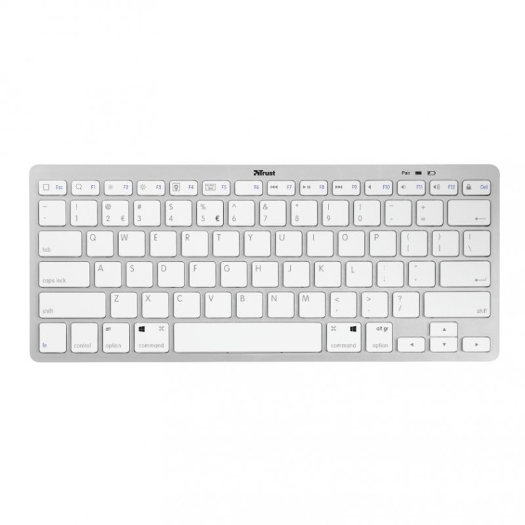 Trust Nado Teclado Inalámbrico Bluetooth Blanco