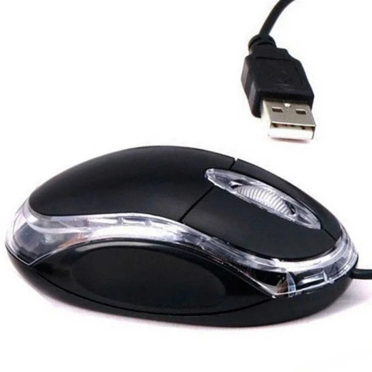 OcioDual Ratón Óptico USB Retroiluminado 800DPI Negro