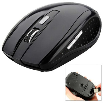 OcioDual Ratón Óptico Inalámbrico 1600DPI Negro OcioDual Ratón Óptico Inalámbrico 1600DPI Negro