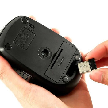 OcioDual Ratón Óptico Inalámbrico 1600DPI Negro OcioDual Ratón Óptico Inalámbrico 1600DPI Negro