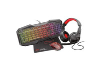 Trust GXT 1180RW Pack Gaming Teclado + Ratón + Auriculares + Alfombrilla Trust GXT 1180RW Pack Gaming Teclado + Ratón + Auriculares + Alfombrilla