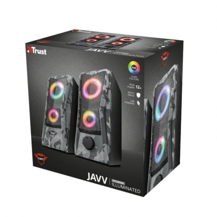 Trust GXT 606 Javv Altavoces 2.0 con Iluminación RGB