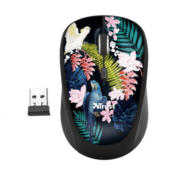 Trust Yvi Wireless Ratón Inalámbrico 1600DPI Parrot Trust Yvi Wireless Ratón Inalámbrico 1600DPI Parrot