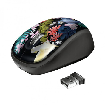Trust Yvi Wireless Ratón Inalámbrico 1600DPI Parrot Trust Yvi Wireless Ratón Inalámbrico 1600DPI Parrot