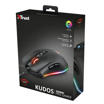 Trust GXT 900 Qudos RGB Ratón Gaming Óptico 15000DPI