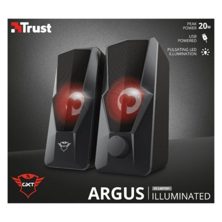 Trust GXT 610 Argus Illuminated Altavoces 2.0 USB 20W