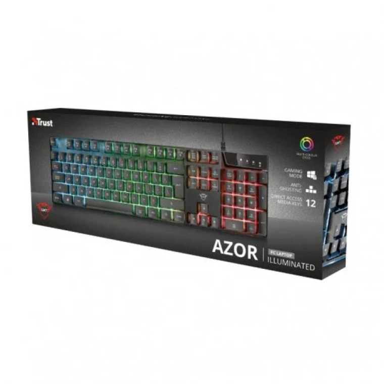 Trust GXT 835 Azor Teclado Gaming Retroiluminado