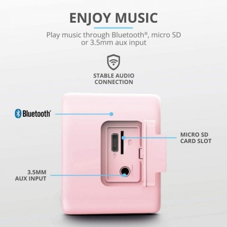 Trust Zowy Max Stylish Altavoz Bluetooth 20W Rosa