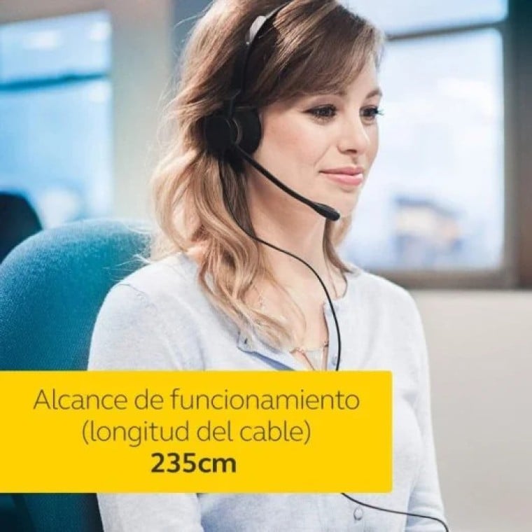 Jabra Biz 2300 Auriculares USB-C Diadema para Oficina/Centro de Llamadas Negros