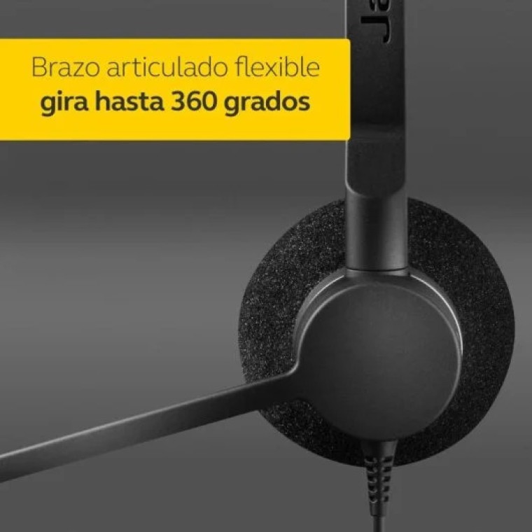 Jabra Biz 2300 Auriculares USB-C Diadema para Oficina/Centro de Llamadas Negros