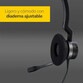 Jabra Biz 2300 Auriculares USB-C Diadema para Oficina/Centro de Llamadas Negros
