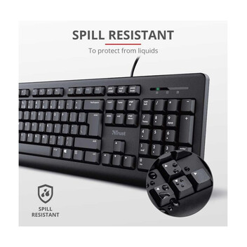 Trust TKM-250 Pack Ratón y Teclado Negros Trust TKM-250 Pack Ratón y Teclado Negros
