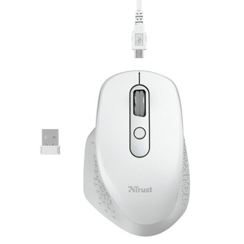 Trust Ozaa Ratón Ergonómico Inalámbrico 2400DPI Blanco Trust Ozaa Ratón Ergonómico Inalámbrico 2400DPI Blanco